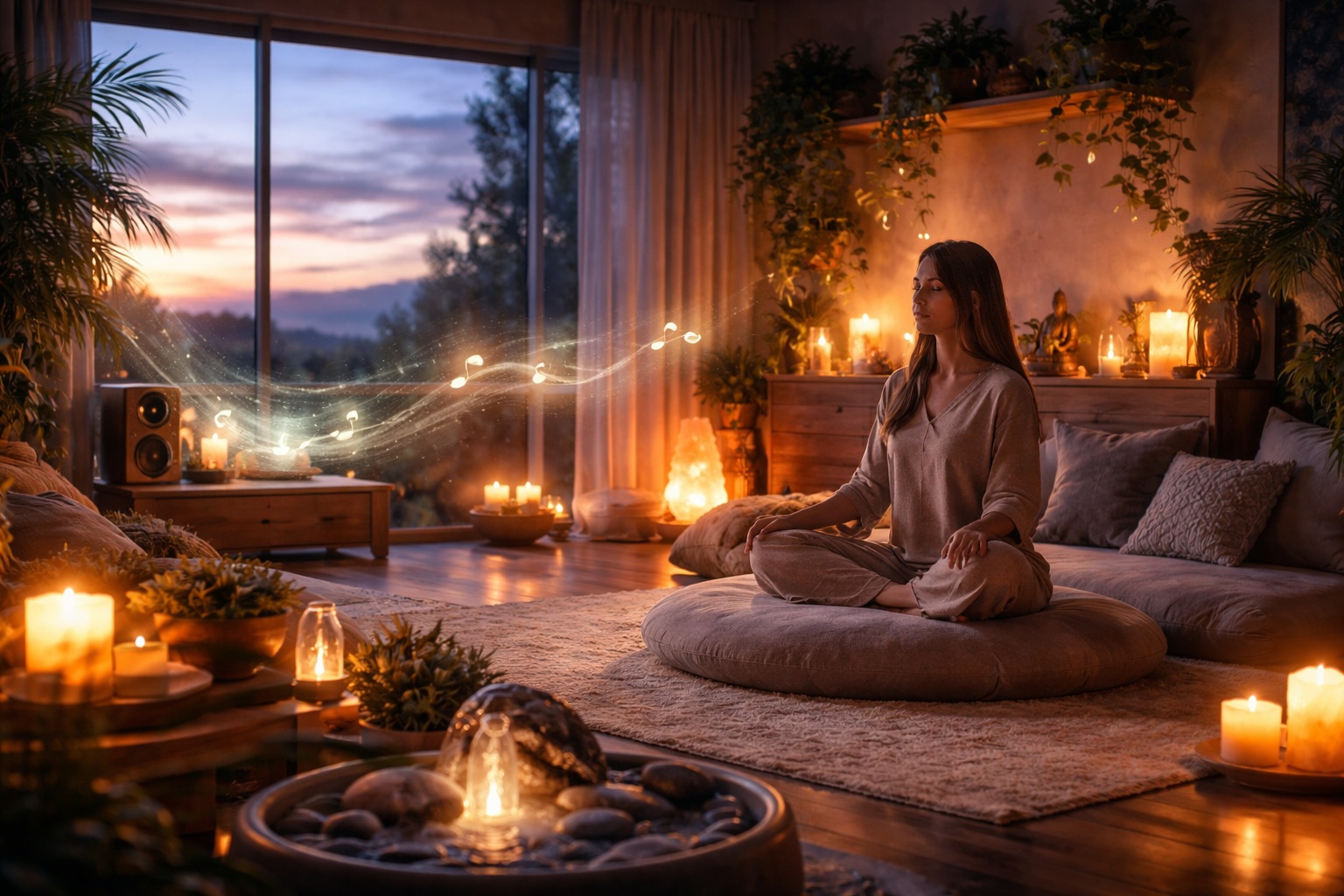 ヒーリング音楽とBGMがつくる極上の癒し空間とは自宅で体験できる