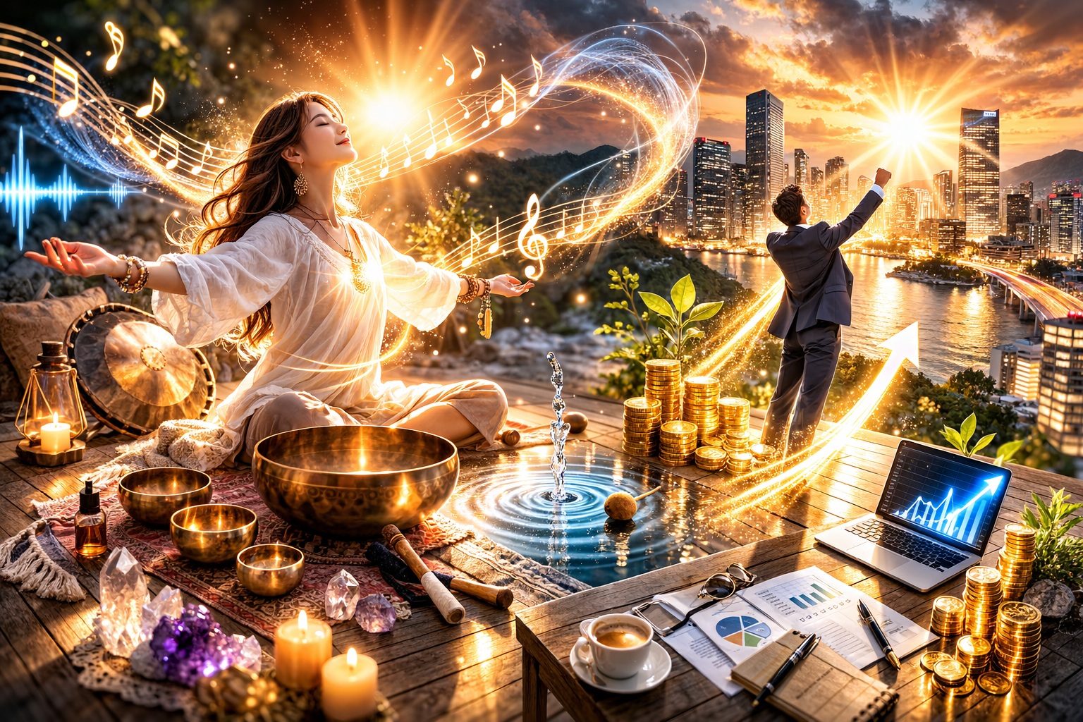起業家の収入が加速！サウンドヒーリングで引き寄せ体質になる理由？