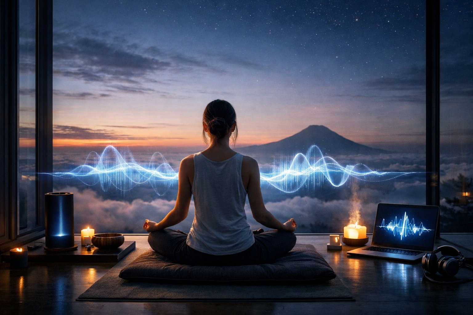 心のザワつきを整える静音セッション AI×ヒーリング音楽の癒し